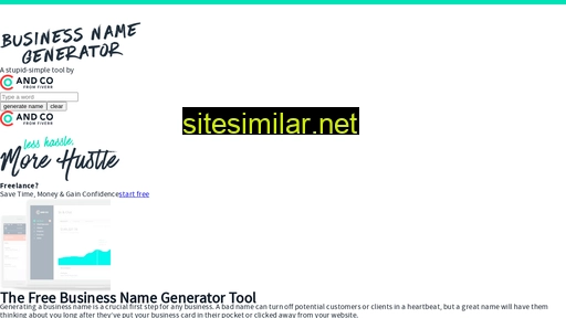 businessname-generator.com alternative sites