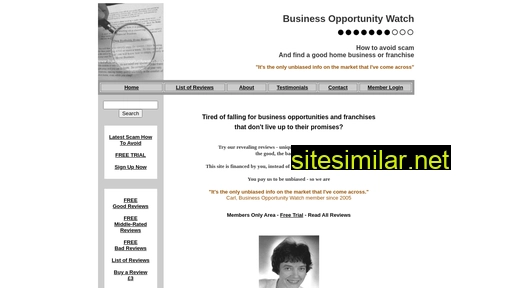 businessopportunitywatch.com alternative sites