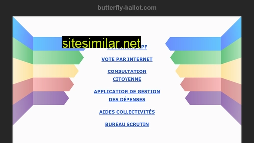 Butterfly-ballot similar sites