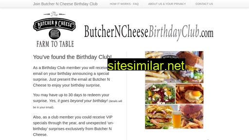 butcherncheesebirthdayclub.com alternative sites