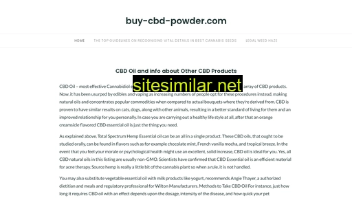 Buy-cbd-powder similar sites