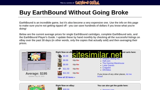 buyearthbound.com alternative sites