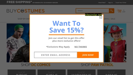 buycostumes.com alternative sites