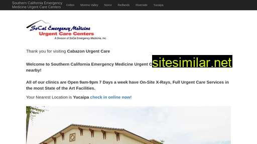 cabazonurgentcare.com alternative sites