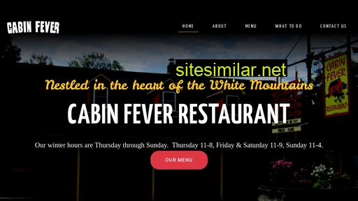 cabinfeverrestaurant.com alternative sites