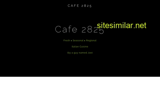 Cafe2825 similar sites
