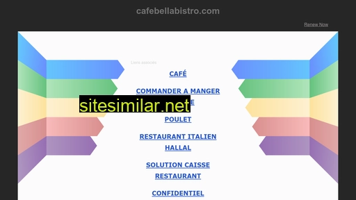 cafebellabistro.com alternative sites
