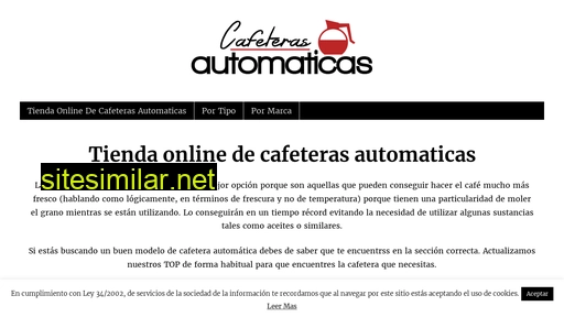 Cafeterasautomaticas similar sites