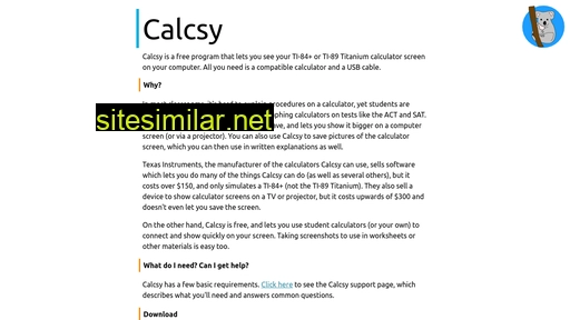 calcsy.com alternative sites