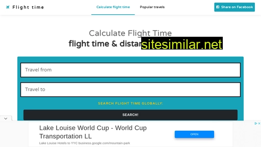 calculateflighttime.com alternative sites