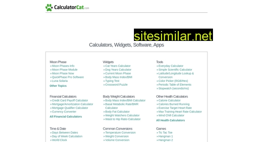 Calculatorcat similar sites