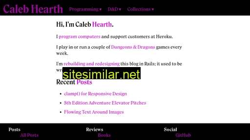calebhearth.com alternative sites