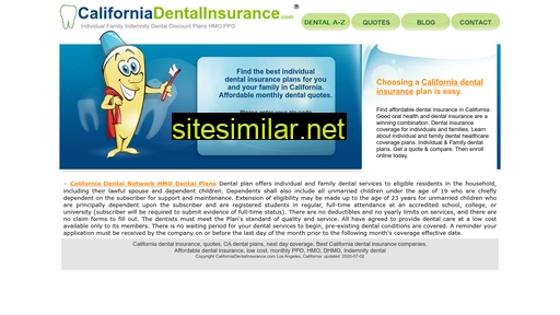 californiadentalinsurance.com alternative sites