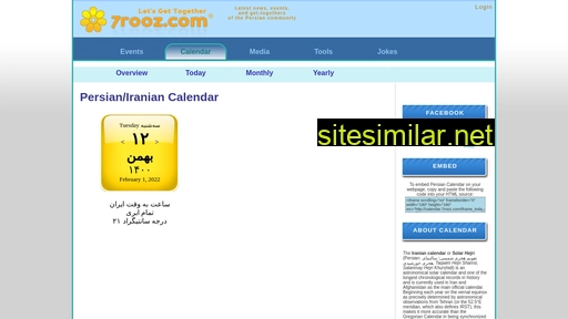 calendar.7rooz.com alternative sites