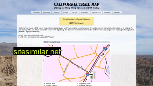 californiatrailmap.com alternative sites