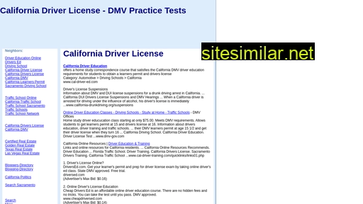 cal-driver-license.com alternative sites
