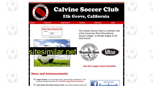 calvinesoccer.com alternative sites