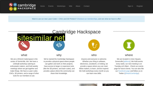 cambridgehackspace.com alternative sites