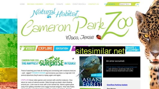 cameronparkzoo.com alternative sites