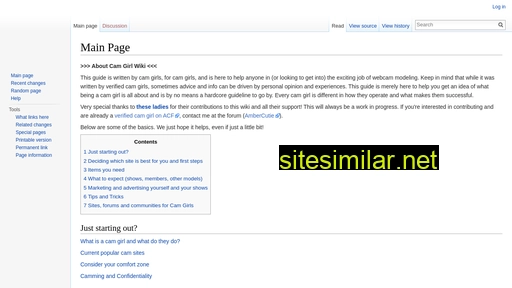 Camgirlwiki similar sites