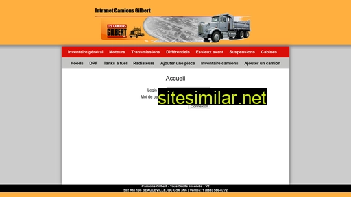 camionsgilbert-intranet.com alternative sites