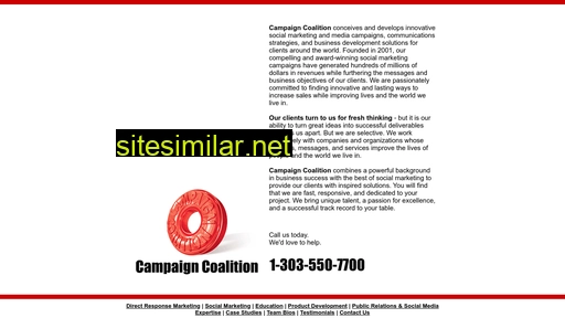Campaigncoalition similar sites