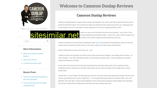 Camerondunlapreviews similar sites