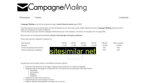 campagne-mailing.com alternative sites