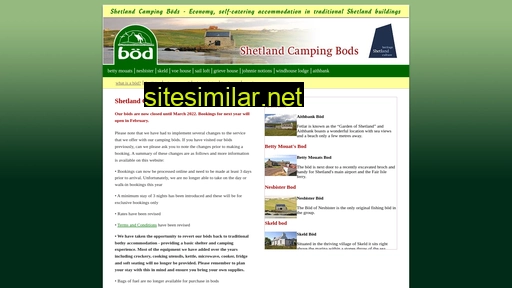 camping-bods.com alternative sites