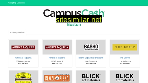 Campuscashboston similar sites