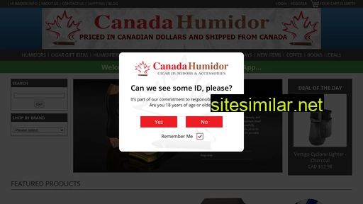 Canadahumidor similar sites