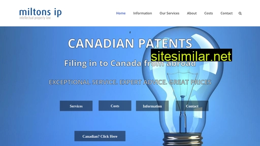 Canadian-patent similar sites
