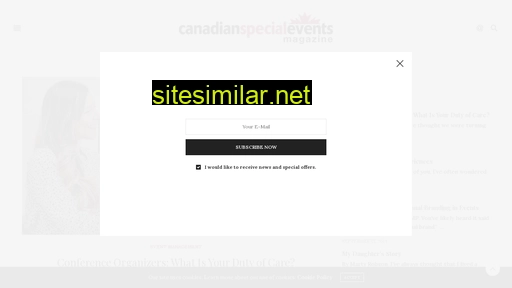 canadianspecialevents.com alternative sites