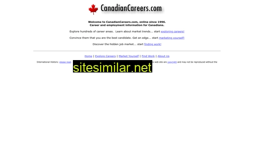 canadiancareers.com alternative sites