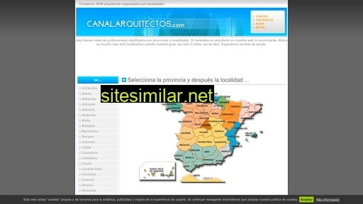 canalarquitectos.com alternative sites