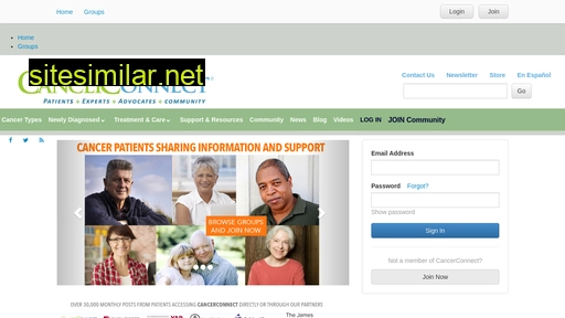 cancerconnect.com alternative sites