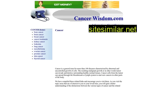 cancerwisdom.com alternative sites