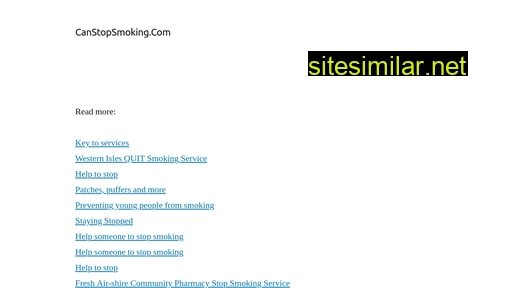 Canstopsmoking similar sites