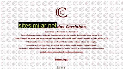 cantinhodoscarrinhos.com alternative sites