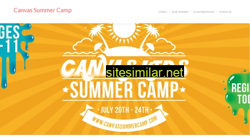Canvassummercamp similar sites