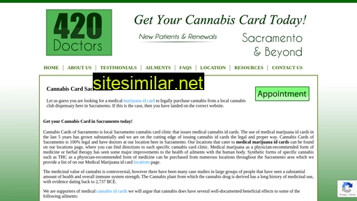 cannabiscardsacramento.com alternative sites