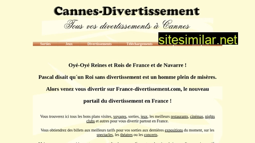 cannes-divertissement.com alternative sites
