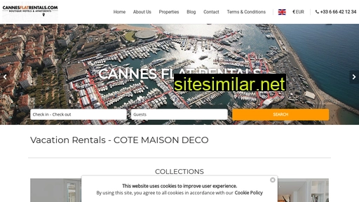 Cannesflatrentals similar sites