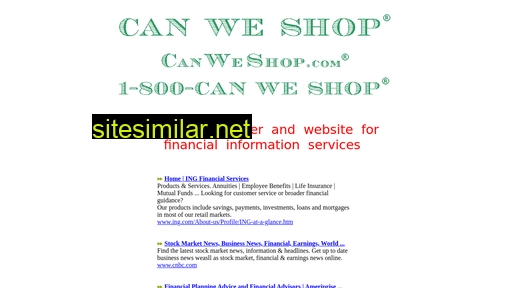 canweshop.com alternative sites