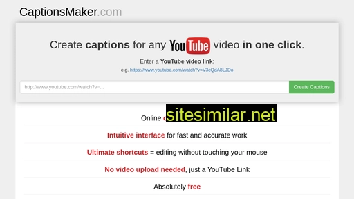 Captionsmaker similar sites