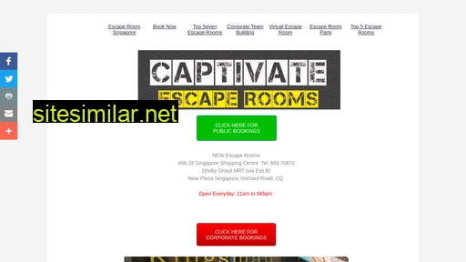 captivateescaperooms.com alternative sites