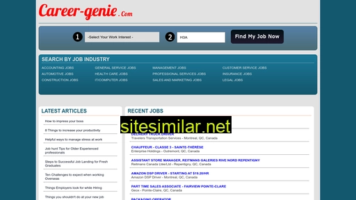 career-genie.com alternative sites