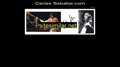 carlessabater.com alternative sites