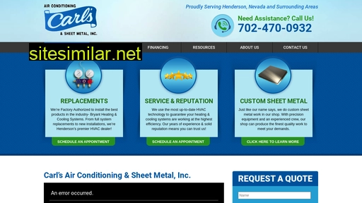 carlsairconditioning.com alternative sites