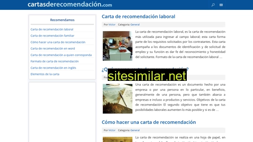 cartasderecomendacion.com alternative sites